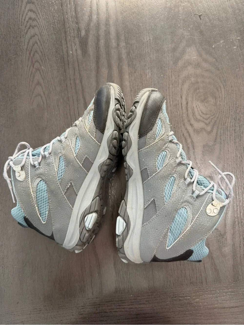 Merrell Moab 3 Mid Waterproof Hiking Boots Kids US 5M EU 36 Gray Blue MK165704